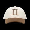 Les Deux Contrast Baseball Cap Ivory/Ebony Brown LDM702057-215856