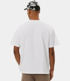 Les Deux Crew T-Shirt - Seasonal white xenon blue LDM101209-201479