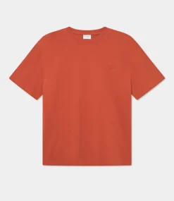 Les Deux crew t-shirt potters clay 1000211-738