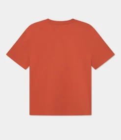 Les Deux crew t-shirt potters clay 1000211-738