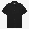 Les Deux Gespertus SS Knit Shirt black LDM310157-100100