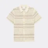 Les Deux Gianni SS Knit Shirt ivory LDM310156-215215