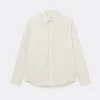 Les Deux Kristian Linen B.D. Shirt light ivory walnut LDM410150-218855