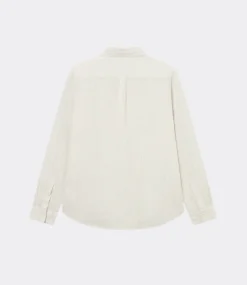Les Deux Kristian Linen B.D. Shirt light ivory walnut LDM410150-218855
