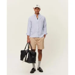 Les Deux kristian linen b.d. shirt summer sky LDM410150-466466