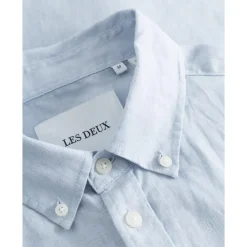 Les Deux kristian linen b.d. shirt summer sky LDM410150-466466