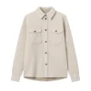 Les Deux Lennon boucle overshirt ivory LDM640080-215215