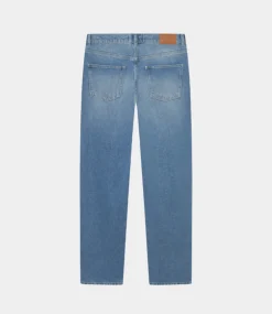 Les Deux ryder washed denim pants light blue blue wash 1000080-462