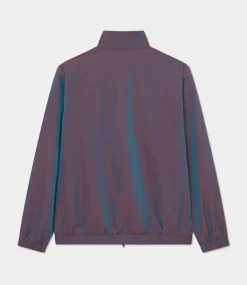 Les Deux smith shiny tech track jacket oil green 1000128-517