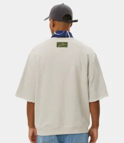 Les Deux Sully Patch SS Sweatshirt grey melange LDM200188-320320