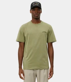 Les Deux wild flower t-shirt oil green 1000218-517