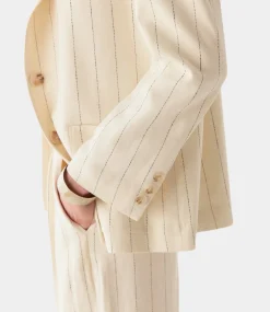 Maison Hotel Diplomatico paddy blazer ecru stripes DIPLOMATICO