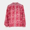 Maison Hotel Flamingo grooves leandra blouse hot pink FLAMINGO