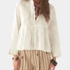 Maison Hotel Mosaique ariana blouse ivory MOSAIQUE