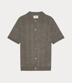 NN.07 Thor SS knitted shirt 6584 Capers 2526584695-343