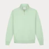 Olaf block zip mock neck pale green M200201-PALE GREEN