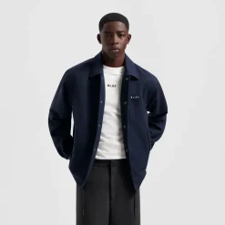 Olaf coach jacket navy M990501-NAVY