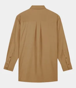 Olaf drapey shirt ls cinnamon W200309-CINNAMON