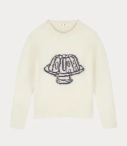 Olaf jelly crewneck knit light cream