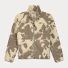 Olaf pixel fleece jacket bark M190506-BARK