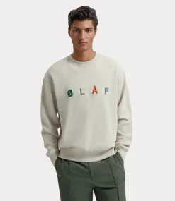 Olaf Sans embro crewneck cement M200204-CEMENT