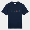 Olaf sans embro logo tee navy M200105-NAVY
