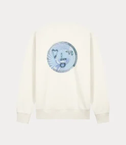 Olaf spiral face crewneck off-white M200203-OFF-WHITE