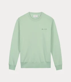 Olaf spiral face crewneck pale green M200203-PALE GREEN