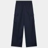 Olaf tailored cargo pant navy W200404-NAVY