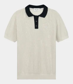 Olaf varsity polo knit ss off-white M200704-OFF-WHITE