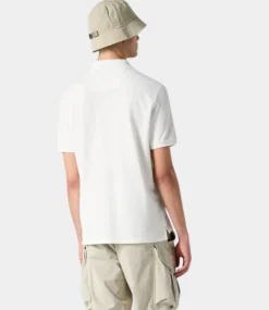 Parajumpers patch polo white 25SMPMPOPO02-0501