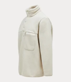 Peak Performance fleece snap t neck sand fog G78899030