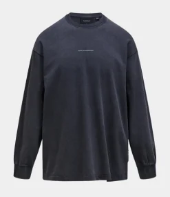 Peak Performance graphic ls tee black G80329020