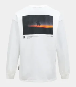 Peak Performance graphic ls tee offwhite G80329010
