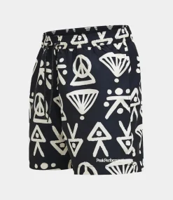 Peak Performance graphic swim shorts black G80389010