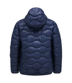 Peak Performance Helium down hood jacket blue shadow