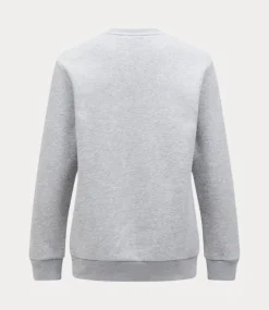 Peak Performance original small logo crew med grey melange G79590060