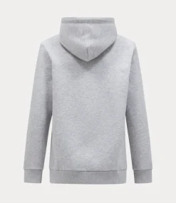Peak Performance Original small logo hood med grey melange G79589060
