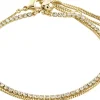 Pilgrim MILLE crystal bracelet 2-in-1 set gold-plated 632232002