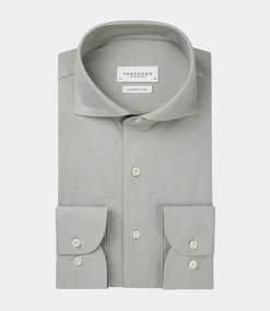 Profuomo Shirt l/s green PPWH10002F-GREEN