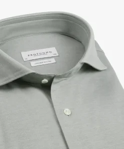 Profuomo Shirt l/s green PPWH10002F-GREEN