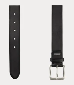 Profuomo Belt leather full grain black PP2R00005A-BLACK