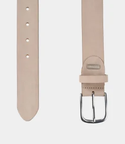 Profuomo Belt nubuk leather taupe PP2R00009B-TAUPE