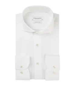 Profuomo Japanese cutaway shirt l/s white PP2HC10006-WHITE