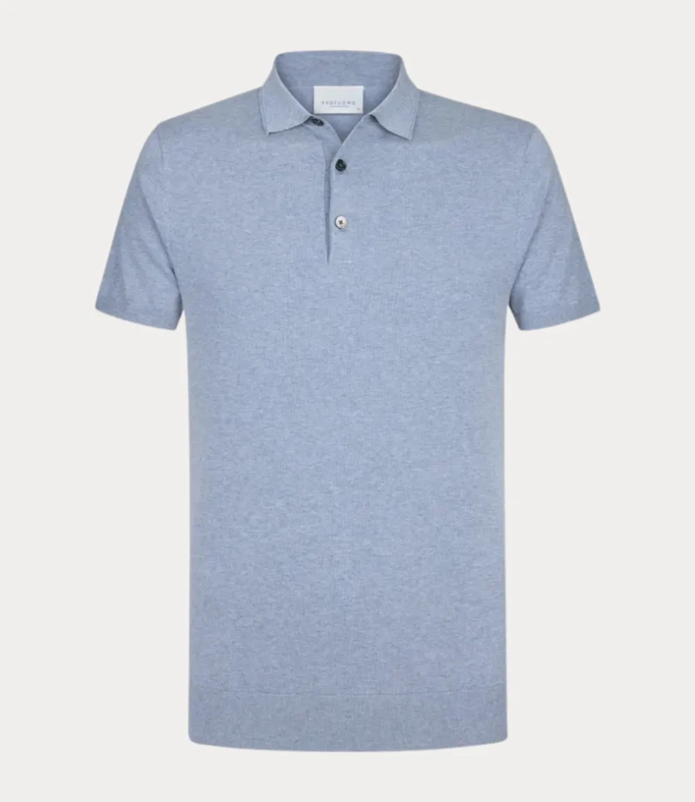 Profuomo Polo s/s blue PPWD10001D-BLUE