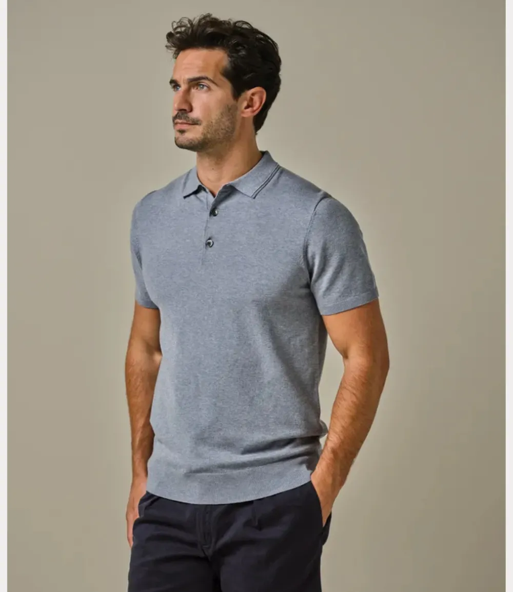 Profuomo Polo s/s blue PPWD10001D-BLUE