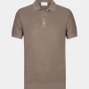 Profuomo Polo s/s mid brown PPWD10005A-BROWN