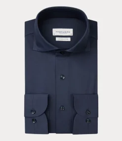 Profuomo Shirt l/s mid blue PPVH30044B