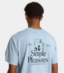 Revolution Printed t-shirt dustblue 1389 SIM-DUSTBLUE