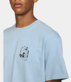 Revolution Printed t-shirt dustblue 1389 SIM-DUSTBLUE